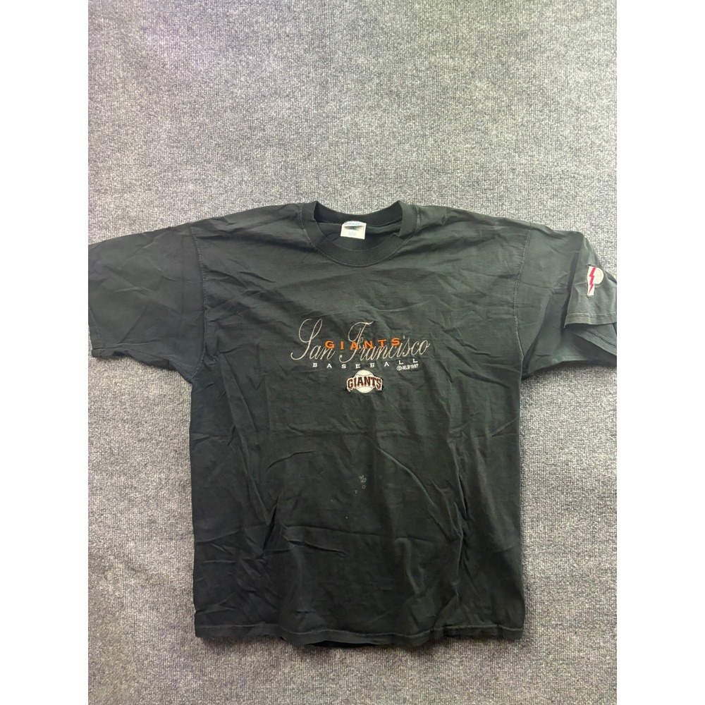 Vintage San Francisco Giants T-Shirt Mens XL Black 1997 MLB Tee Pro Player